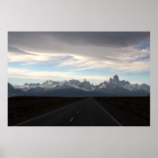 Mount Fitz Roy And Andes Range Poster