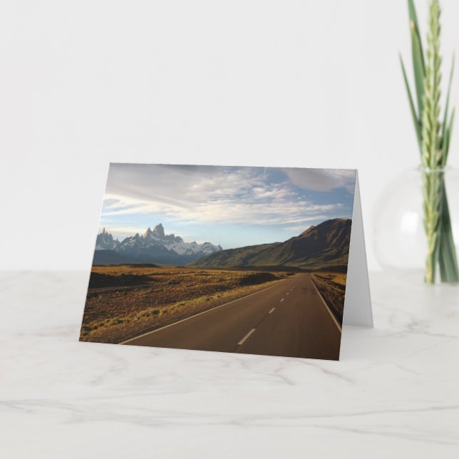 Mount Fitz Roy And Mount Cerro Torre Card (Front)