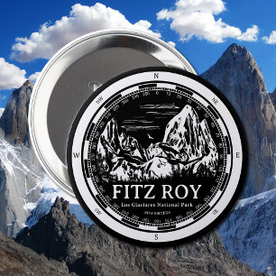 Mount Fitz Roy - Cerro Chaltén South America 10 Cm Round Badge