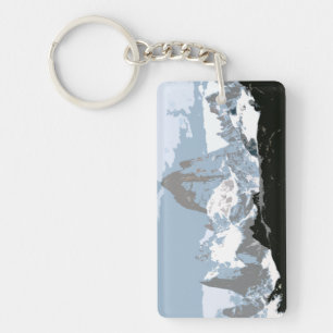 Mount Fitzroy Mountain, Patagonia, Argentina Key Ring
