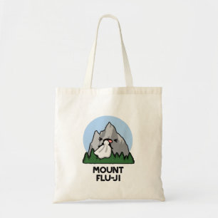 Mount Flu-ji Funny Mountain Pun  Tote Bag