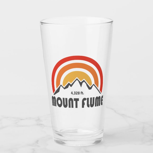 Mount Flume New Hampshire Glass (Front)
