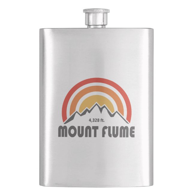 Mount Flume New Hampshire Hip Flask (Front)