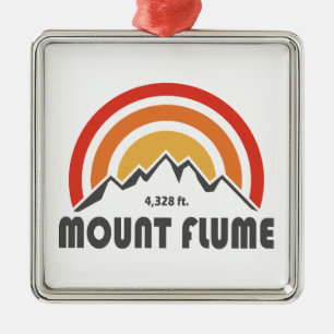 Mount Flume New Hampshire Metal Tree Decoration