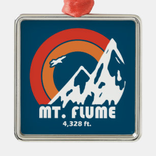 Mount Flume New Hampshire Sun Eagle Metal Tree Decoration
