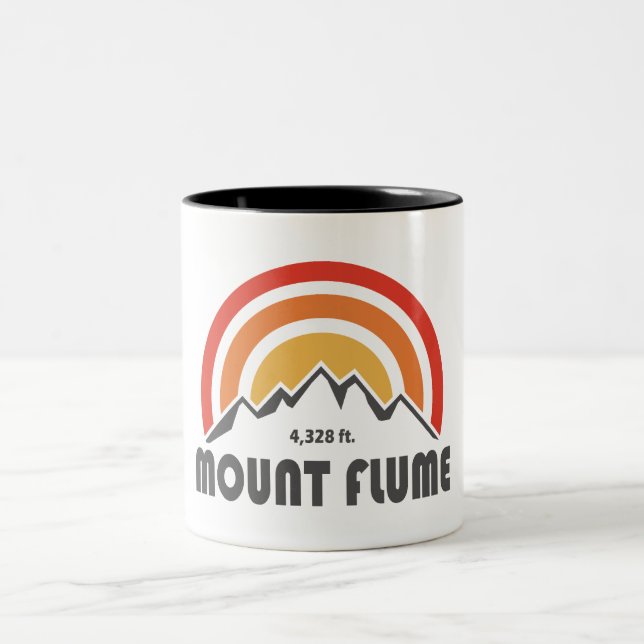 Mount Flume New Hampshire Two-Tone Coffee Mug (Center)