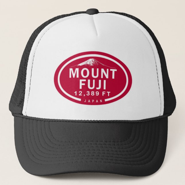 Mount Fuji 12,389 FT Japan Mountain Hat (Front)