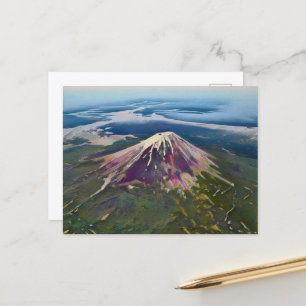 Mount Fuji Aerial View - Artistic Japan Postcard