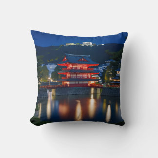 Mount Fuji and Autumn Leaves Cushion