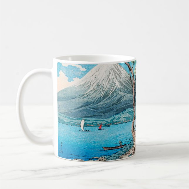Mount Fuji from Lake Yamanaka by Hiroaki Takahashi Coffee Mug (Left)