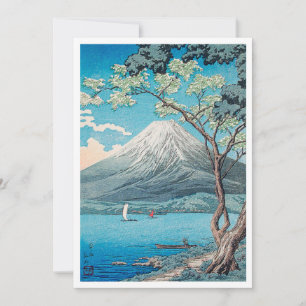 Mount Fuji from Lake Yamanaka print by H.Takahashi Invitation