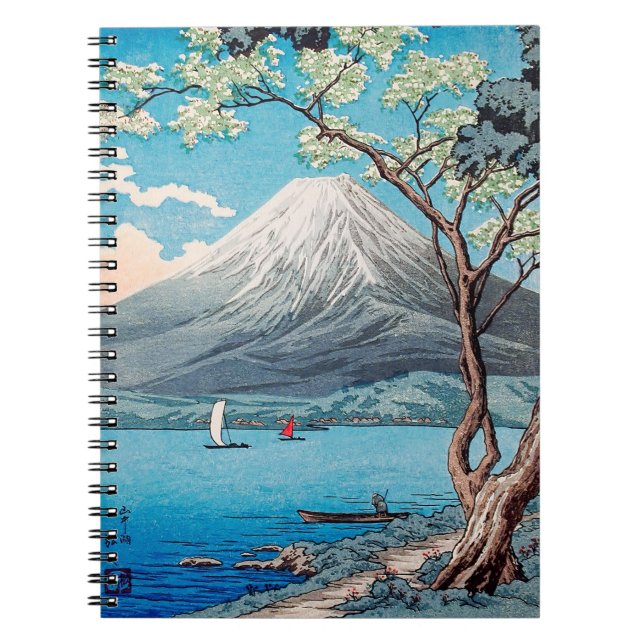 Mount Fuji from Lake Yamanaka, Takahashi, Japanese Notebook (Front)