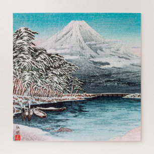Mount Fuji from Tagonoura, Snow Hiroaki Takahashi Jigsaw Puzzle