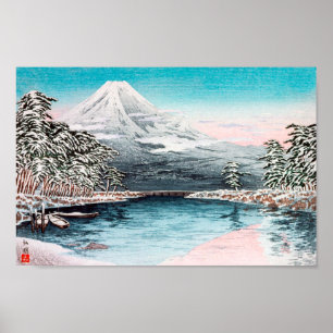 Mount Fuji from Tagonoura, Snow Hiroaki Takahashi Poster