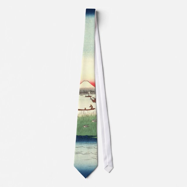 Mount Fuji from Tokyo Bay 1858 Tie (Front)