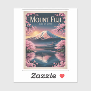 Mount Fuji Icon of Japan Vintage Cherry Blossom