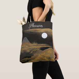 Mount Fuji in Moonlight - Bright Tote Bag