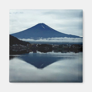Mount Fuji Japan 2 Inch Square Magnet