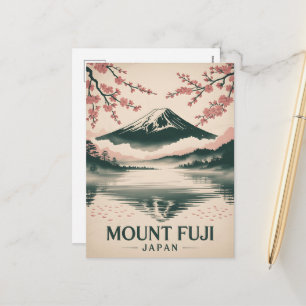 Mount Fuji Japan Holiday Postcard