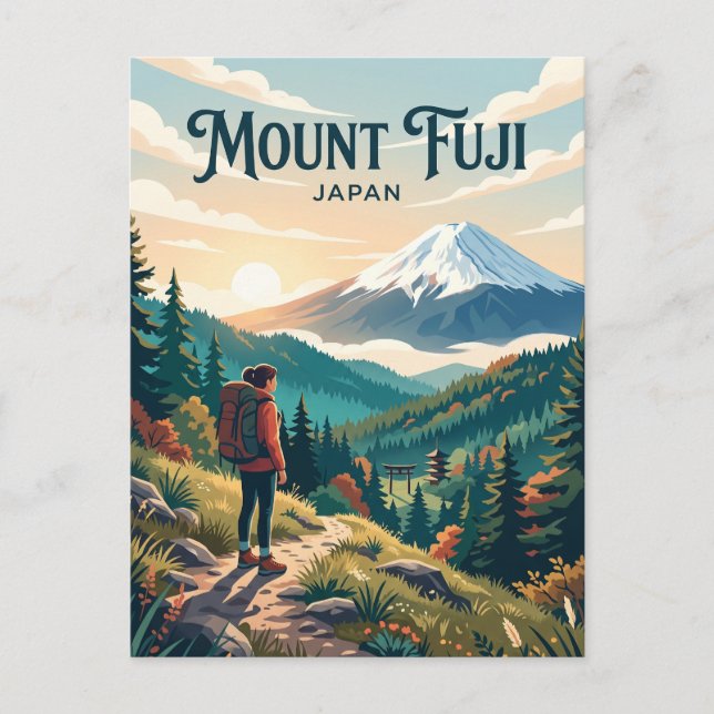 Mount Fuji Japan Postcard (Front)