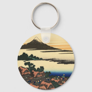 Mount Fuji Japan Sunset Key Ring