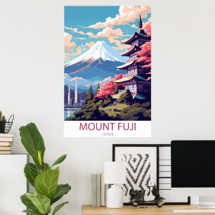 Mount Fuji, Japan Travel Wall Poster