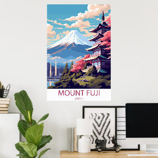 Mount Fuji, Japan Travel Wall Poster