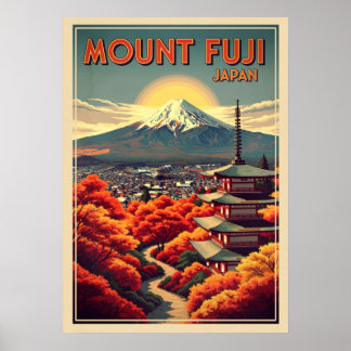 Mount Fuji Japan V04 Poster