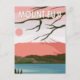 Mount Fuji Japan Vintage Postcard