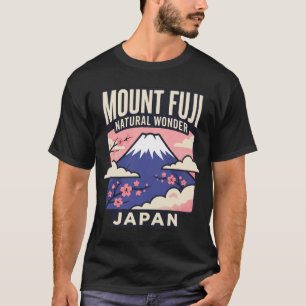 Mount Fuji Japan Vintage Travel Poster Retro 70s T-Shirt