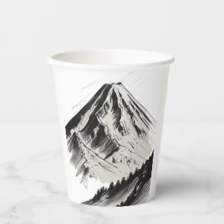Mount Fuji Japanese Paper Cups