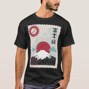 Mount Fuji Japanese Stamp Tokyo Made Japan T-Shirt