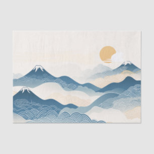 Mount Fuji Japanese Wave Ukiyo-e Art Tissue Paper