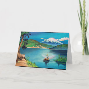 Mount Fuji Japanese Woodblock - Beautiful Card