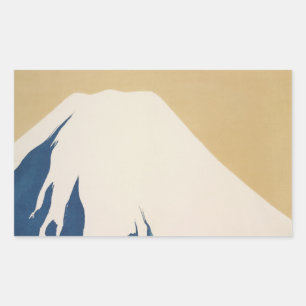 Mount Fuji Kamisaka Sekka japan painting art canva Rectangular Sticker