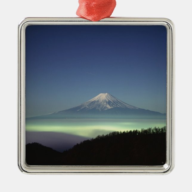 Mount Fuji Metal Tree Decoration (Front)