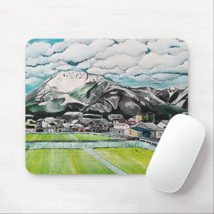 Mount Fuji Painting by Alfred Fox Mouse Mat