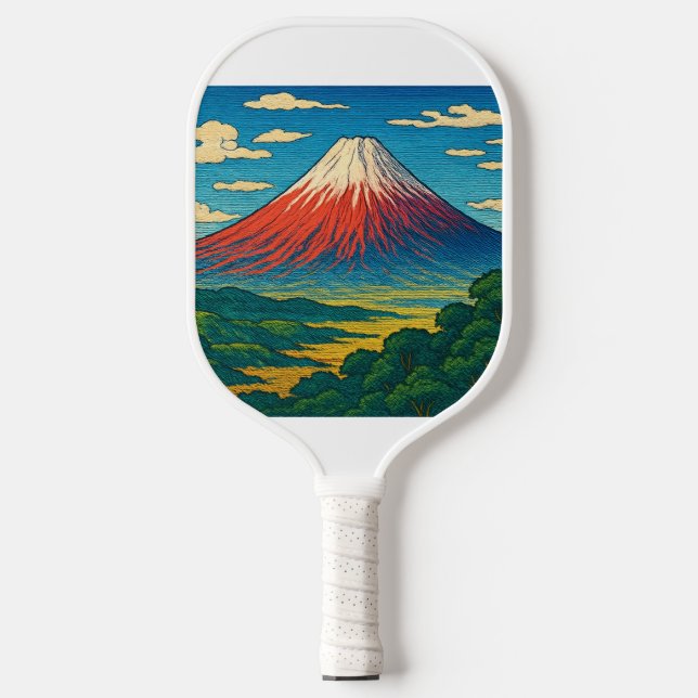 Mount Fuji Pickle Pickleball Paddle (Front)