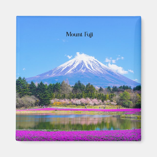 Mount Fuji picturesque photograph Magnet (Front)