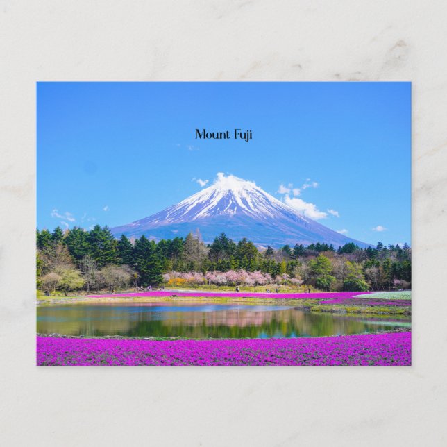 Mount Fuji picturesque photograph Postcard (Front)