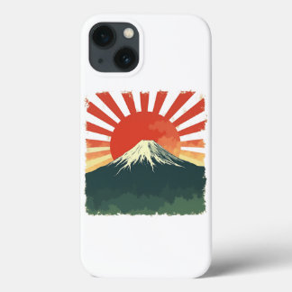 Mount Fuji Retro Japan iphone case – Rising Sun