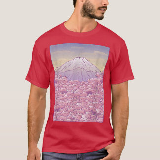 Mount Fuji Sakura Cherry Blossoms T-Shirt