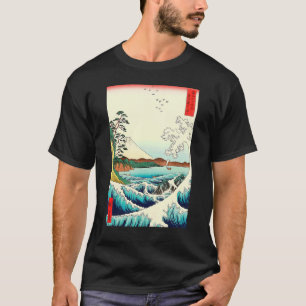 Mount Fuji Sea Wave Japanese landscape Vintage Hir T-Shirt
