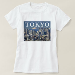 Mount Fuji   Shinjuku District Skyline Tokyo Japan T-Shirt