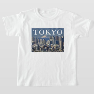 Mount Fuji Shinjuku District Skyline Tokyo Japan T-Shirt