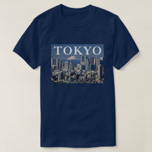 Mount Fuji   Shinjuku District Skyline Tokyo Japan T-Shirt