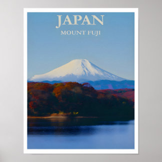 Mount Fuji Travel Poster