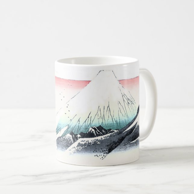 Mount Fuji  Ukiyo-e by Hiroshige Coffee Mug (Front Right)