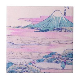 Mount Fuji Ukiyo-e Japanese Vintage Art Tile