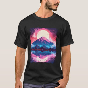 Mount Fuji Vaporwave Aesthetic Japan Japanese Sigh T-Shirt